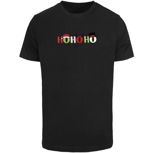Kleidung Herren T-Shirts Merchcode T-shirt  Christmas Ho Ho Ho Schwarz