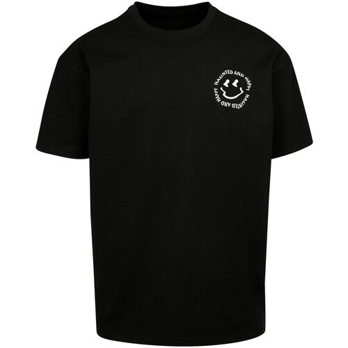 Kleidung Herren T-Shirts Merchcode T-shirt  Halloween - Haunted and Happy Schwarz