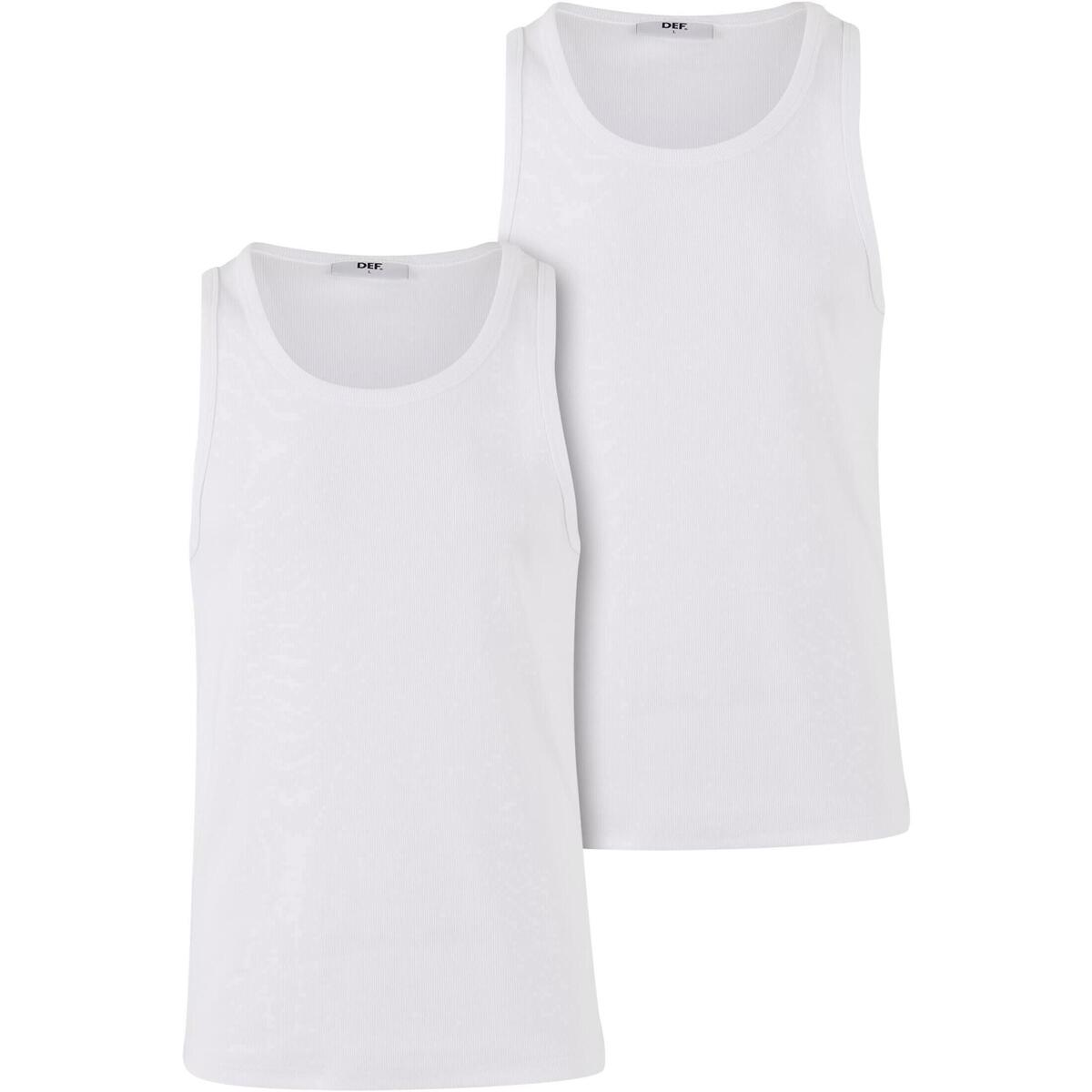 Kleidung Herren Tops Def Débardeur Weiss