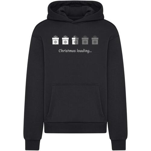 Kleidung Herren Sweatshirts Merchcode Sweatshirt à capuche  Christmas Gifts Loading Fluffy Schwarz