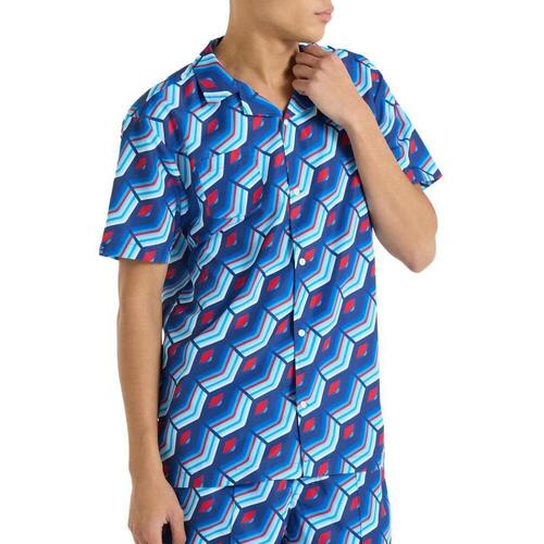 Kleidung Herren Kurzärmelige Hemden Umbro 959420-60-RBL Blau
