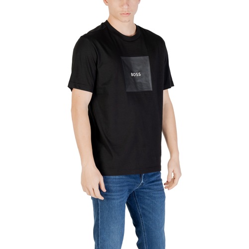 BOSS Tee Logo Rib 10270342 01 50538096 Schwarz