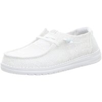 Schuhe Damen Slipper HEYDUDE Schnuerschuhe Wendy Crochet Lace HD43112-100 Weiss