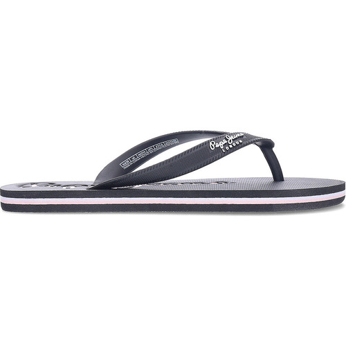 Schuhe Damen Zehensandalen Pepe jeans Bay Beach Flip-Flops PLS70124 Schwarz