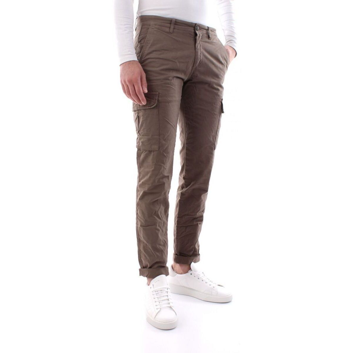 Kleidung Herren Hosen 40weft AIKO 1684 - COMPACT TWILL-W347 Weiss