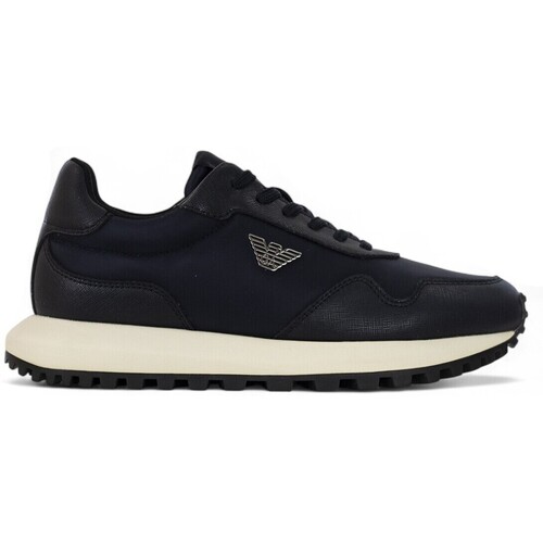 Schuhe Herren Laufschuhe Emporio Armani  Blau