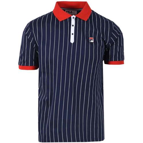 Kleidung Herren T-Shirts & Poloshirts Fila BB1 Classic Striped Polo Shirt  Navy/ Red Blau