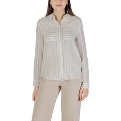 Kleidung Damen Hemden Street One Striped shirtcollar 345406 Beige