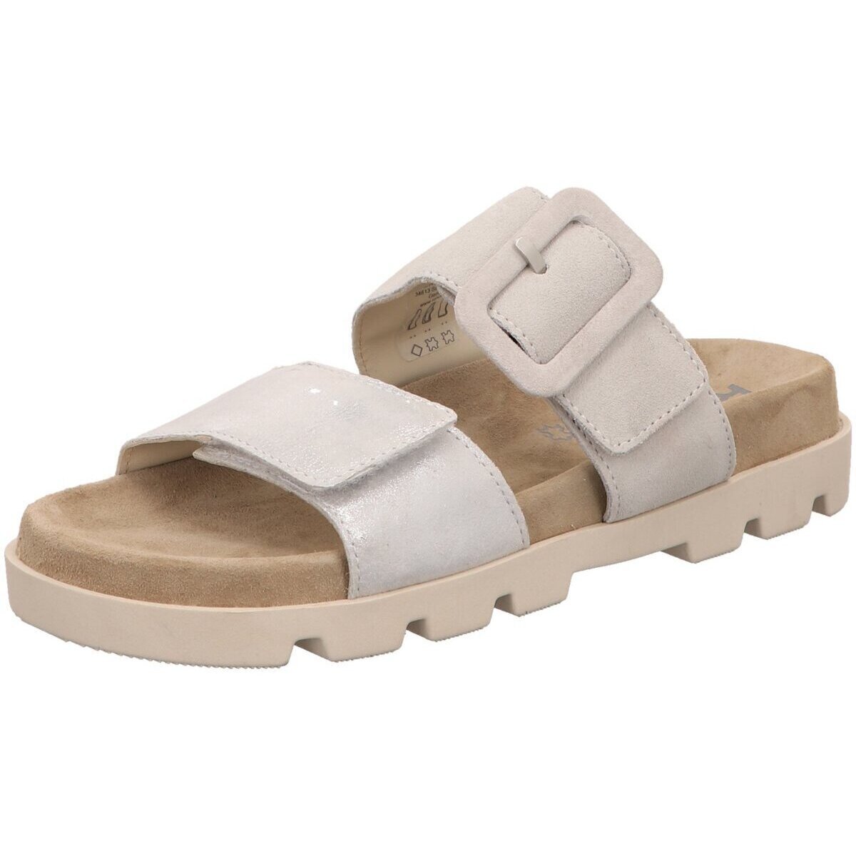 Schuhe Damen Pantoletten / Clogs Rohde Pantoletten Venezia 6313-89 Silbern
