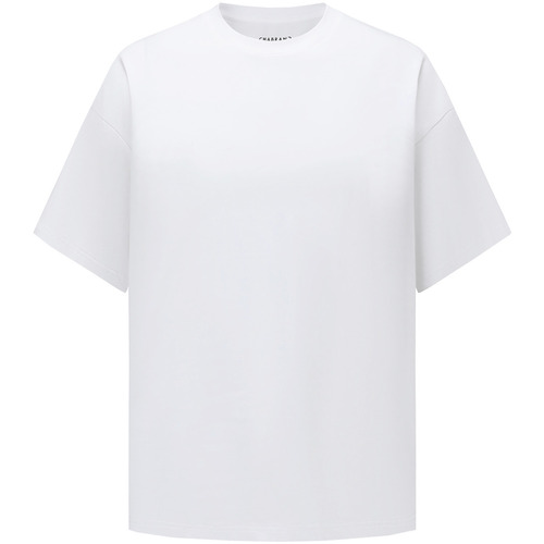 Kleidung Herren T-Shirts Chabrand T-shirt col rond  Big logo Weiss