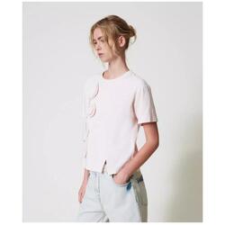 Kleidung Damen T-Shirts Twinset Actitude 251AP2460 Rosa