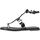 Schuhe Damen Zehensandalen ALMA EN PENA Zehensteg Schwarz