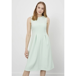 Kleidung Damen Kurze Kleider Just Like You Plissiertes Kleid in Midi-Länge Other