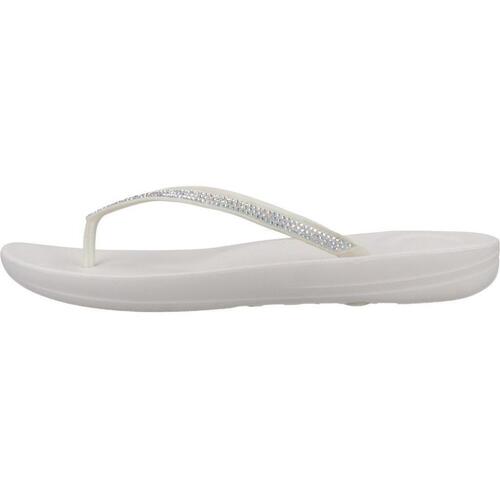 Schuhe Damen Zehensandalen FitFlop IQUSHION SPARKLE Weiss