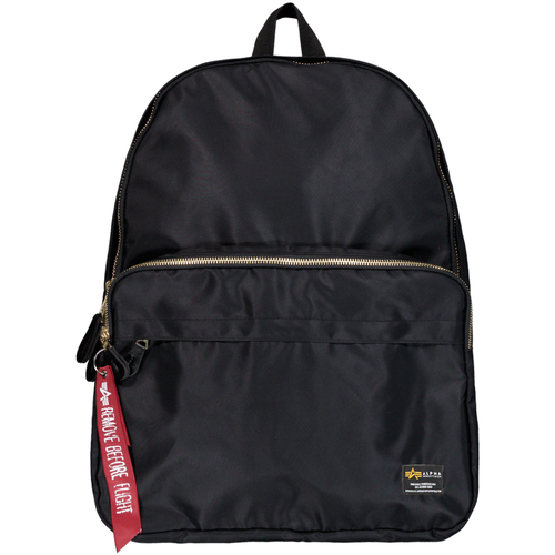 Taschen Herren Rucksäcke Alpha Industries Crew Backpack - black Schwarz