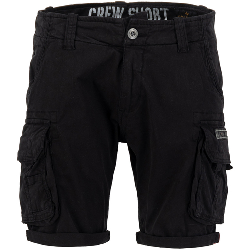 Kleidung Herren Shorts / Bermudas Alpha Industries Crew Short - black Schwarz