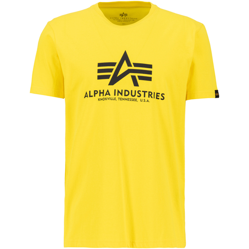 Kleidung Herren T-Shirts & Poloshirts Alpha Industries Basic T-Shirt - empire yellow Gelb