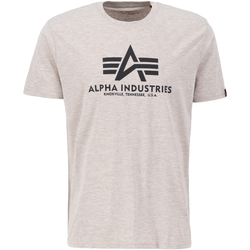 Kleidung Herren T-Shirts & Poloshirts Alpha Industries Basic T-Shirt - hazel melange Braun