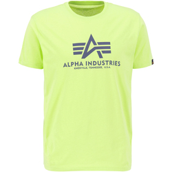 Kleidung Herren T-Shirts & Poloshirts Alpha Industries Basic T-Shirt - hornet green Grün