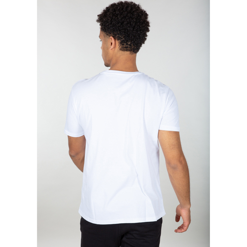 Alpha Industries Basic T Rainbow Reflective - white Weiss