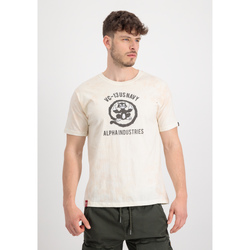 Kleidung Herren T-Shirts & Poloshirts Alpha Industries USN Cat T-Shirt - vintage white Weiss