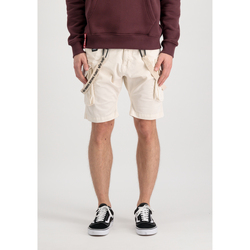 Kleidung Herren Shorts / Bermudas Alpha Industries Utility Short - jet stream white Beige