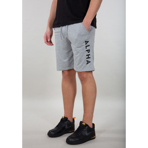 Kleidung Herren Shorts / Bermudas Alpha Industries Alpha Jersey Short - grey heather Grau