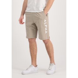Kleidung Herren Shorts / Bermudas Alpha Industries Alpha Jersey Short - vintage sand Gelb