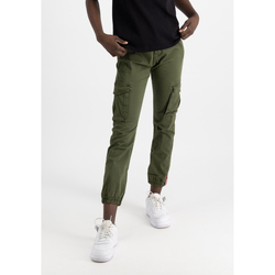 Kleidung Damen Cargo Hosen Alpha Industries Cargo Field Pant Women - dark olive Grün