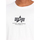 Kleidung Herren T-Shirts Alpha Industries Basic T Mid Logo - white Weiss