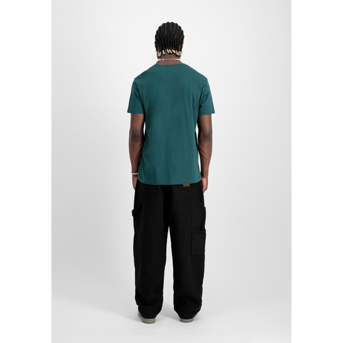 Alpha Industries Basic T Mid Logo - Force Green Grün