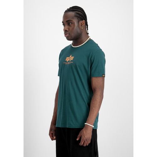 Alpha Industries Basic T Mid Logo - Force Green Grün