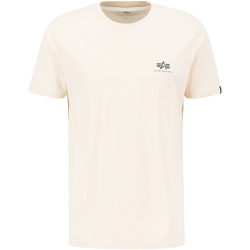 Alpha Backprint T - jet stream white