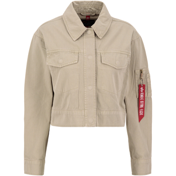 Alpha  Jeansjacken Deck Jacket Cropped Wmn - vintage sand günstig online kaufen