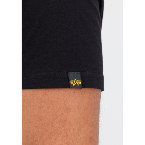 Alpha Relaxed Print T - black Schwarz