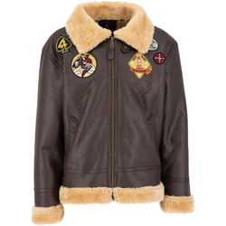 Kleidung Herren Lederjacken / Kunstlederjacken Alpha B-3 FL Custom - vintage brown Braun