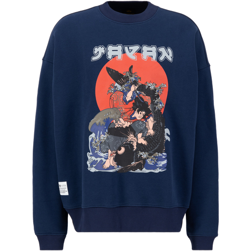 Kleidung Herren Sweatshirts Alpha Japan Warrior Sweater - ultra navy Blau