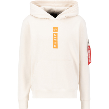 Alpha  Sweatshirt Alpha Puff Print Hoodie - jet stream white günstig online kaufen