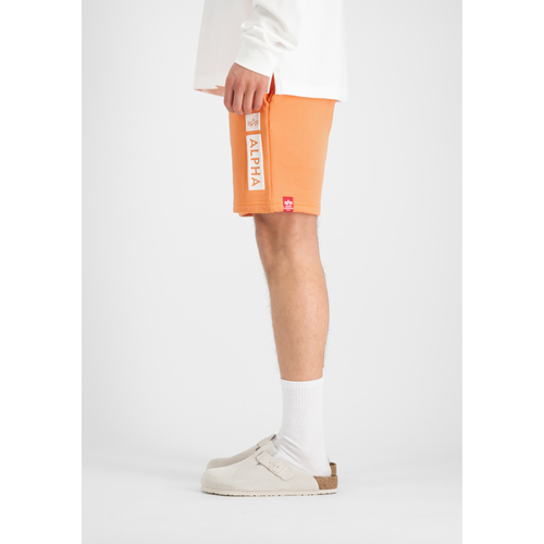 Alpha Alpha Puff Print Short - tangerine Orange