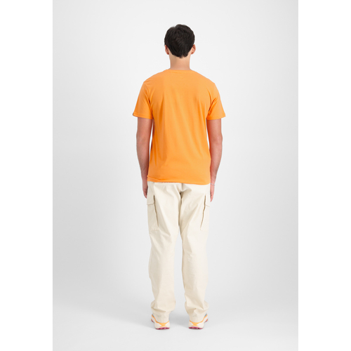 Alpha Alpha Puff Print T - tangerine Orange