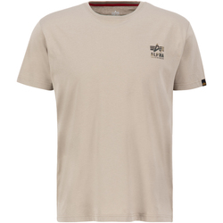 Kleidung Herren T-Shirts Alpha Camo Logo Puff Print Back Print T - vintage sand Beige