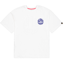 Kleidung Damen T-Shirts Alpha Logo T Back Print Women - white Weiss