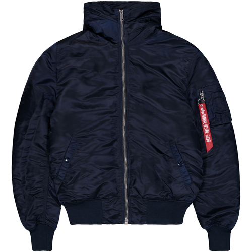 Kleidung Herren Jacken Alpha Industries MA-1 Hooded - rep.blue Blau