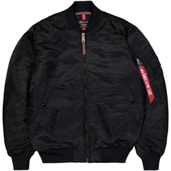 Kleidung Herren Jacken Alpha MA-1 VF 59 Long - black Schwarz