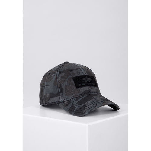 Accessoires Schirmmütze Alpha Industries Velcro Cap Camo - black camo Multicolor