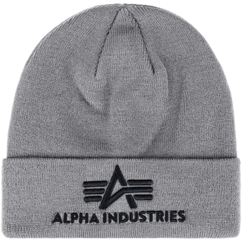 Accessoires Herren Hüte Alpha Industries 3D Beanie - grey heather Grau