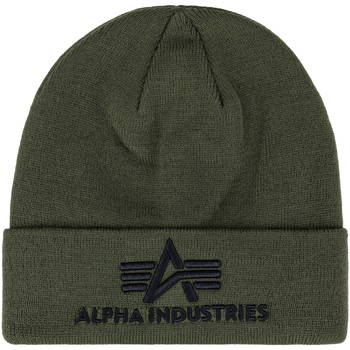 Accessoires Herren Mütze Alpha Industries 3D Beanie - dark green Grün
