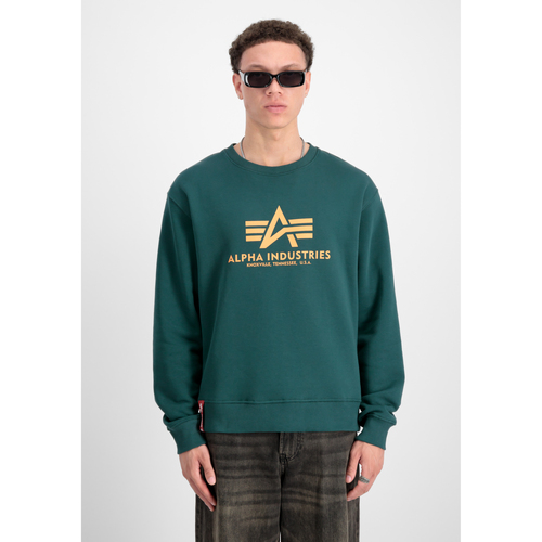 Alpha Basic Sweater - Force Green Grün