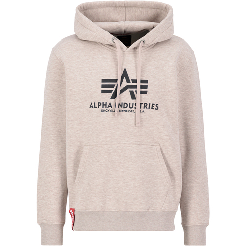 Kleidung Herren Sweatshirts Alpha Basic Hoodie - hazel melange Grau