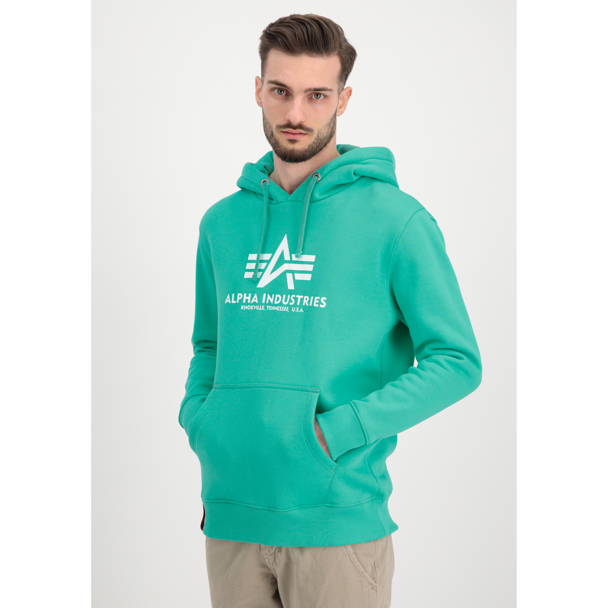 Kleidung Herren Sweatshirts Alpha Basic Hoodie - atomic green Grün